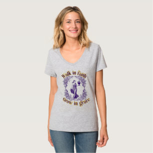 Camiseta Caminhada Na Fé Cresce Na Graça