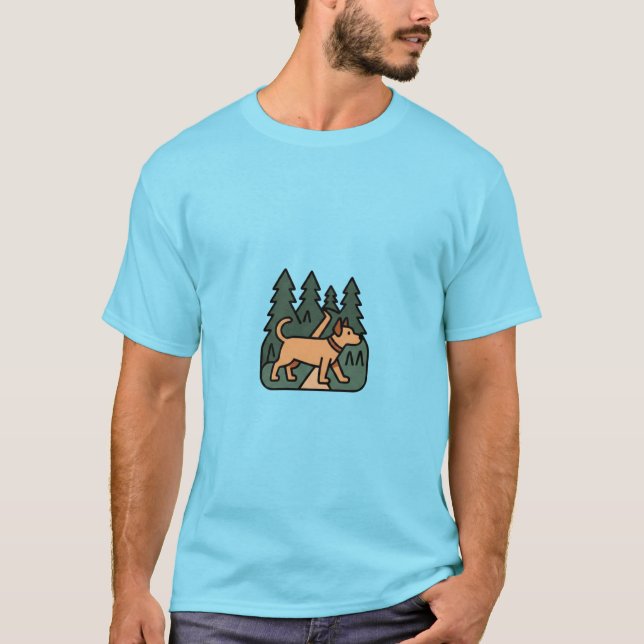 Camiseta caminhada na floresta (Frente)