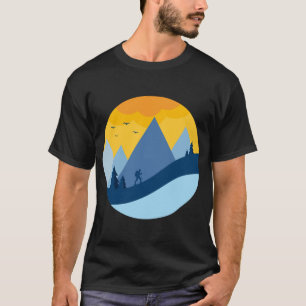 Camiseta caminhada na montanha