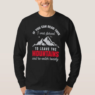 Camiseta Caminhada na Montanha Camper ao Ar Livre Hike Natu