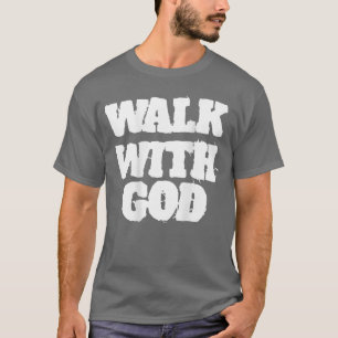 Camiseta Caminhada nas costas com Jesus Deus Homens Mulhere