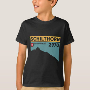 Camiseta Caminhada no Monte Schilthorn Piz Gloria Escalada