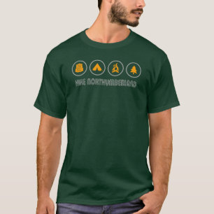 Camiseta Caminhada no Parque Nacional Northumberland