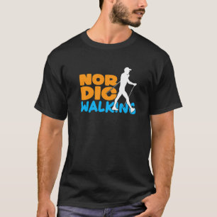 Camiseta Caminhada Nórdica I Esportes Bastões de Caminhada 