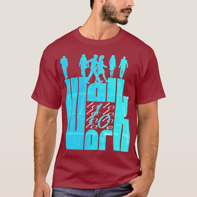 Camiseta caminhada para o trabalho (Frente)