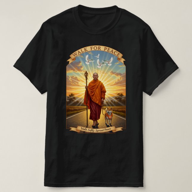 Camiseta Caminhada pela Paz (Frente do Design)