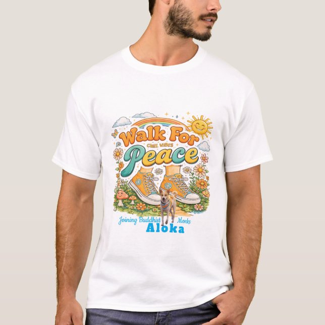 Camiseta Caminhada pela Paz com Aloka (Frente)