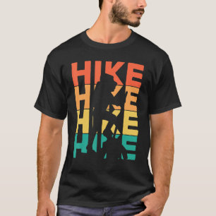 Camiseta Caminhada Retro Vintage Para Caminhantes e Montanh