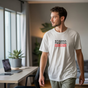 Camiseta Caminhada Trilha camping humor preto vermelho