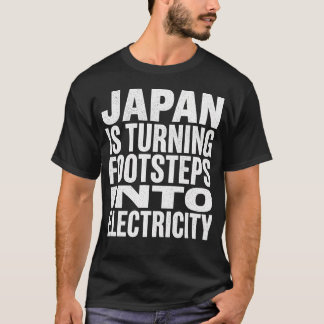 Camiseta Caminhadas Japonesas Entram na Ciência da Eletrici