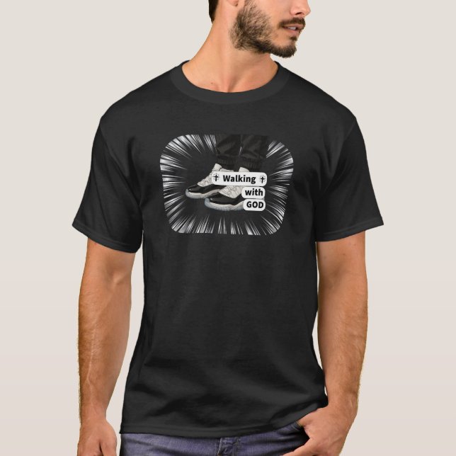 Camiseta Caminhando com DEUS - Cristão (2º) (Frente)