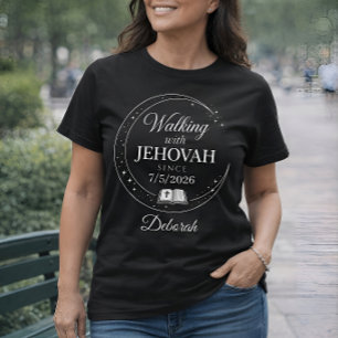 Camiseta Caminhando Com Jeová Batismo Personalizado