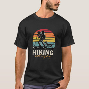 Camiseta Caminhando Com Meu Cachorro Para Caminhar Amantes