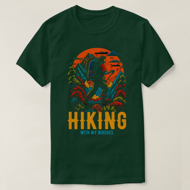 Camiseta Caminhando com meus pássaros (Frente do Design)