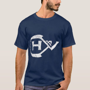 Camiseta Caminhando com um viking de roupas da indústria C