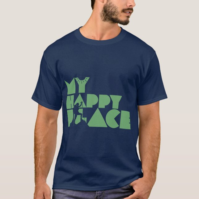 Camiseta Caminhando Meu Lugar Feliz (Frente)