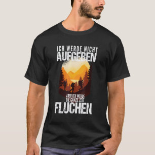 Camiseta Caminhando Montanhas Jurando Dizendo Montanhista