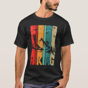 Camiseta Caminhando Montanhas Montanhas Retro Montanhistas