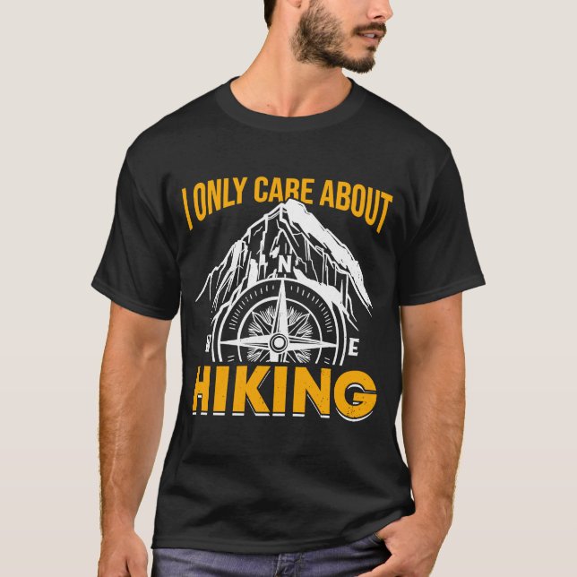 Camiseta Caminhando no Parque Nacional Hike Mountain Hiker  (Frente)