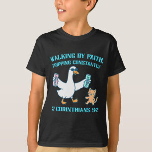 Camiseta Caminhando Pela Fé Tropeçando Constantemente 2 Cor