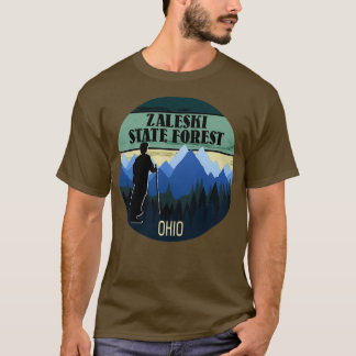 Camiseta Caminhando pela Floresta Estadual de Zaleski Ohio 