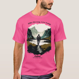 Camiseta Caminhando pela Islândia, Caminhe Forte Ao Vivo