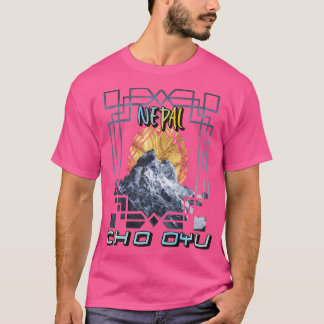 Camiseta Caminhando pelo Nepal Cho Oyu Montanhista para For
