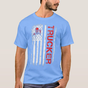 Camiseta Caminhante Americano Sinalizador Motorista de Cami