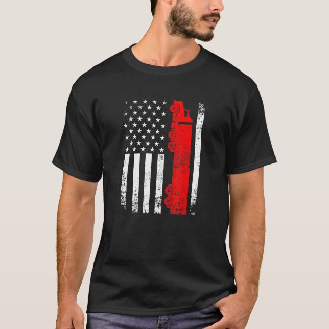 Camiseta Caminhante Bandeira Americana Usa Patriótica Orgul (Frente)
