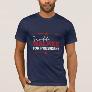 Camiseta Caminhante de Scott para o presidente assinatura