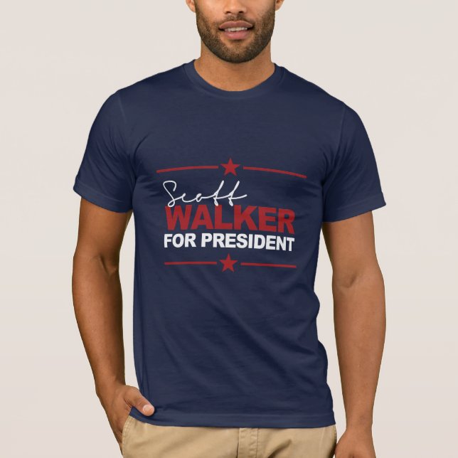 Camiseta Caminhante de Scott para o presidente assinatura (Frente)