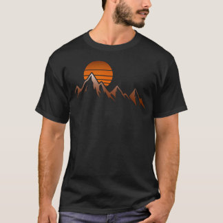 Camiseta Caminhante de Vista de Montanha Nascer do Sol na M