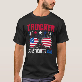 Camiseta Caminhante, estou aqui, feliz 4 de julho americano