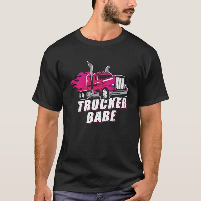 Camiseta Caminhante Incrível Babe Trailer Driver Women Gi (Frente)