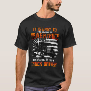 Camiseta Caminhante Oferece Caminhão-Reboque do Trator 18 R