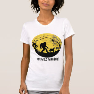 Camiseta Caminhantes Selvagens Pé Grande Caminhando Bernese