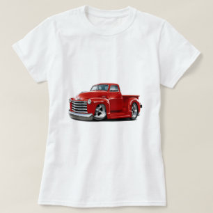 Camiseta Caminhão 1950-52 do vermelho de Chevy