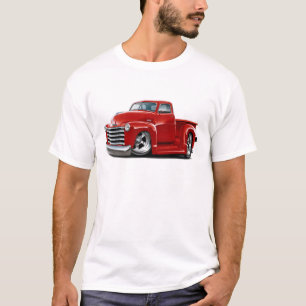 Camiseta Caminhão 1950-52 do vermelho de Chevy