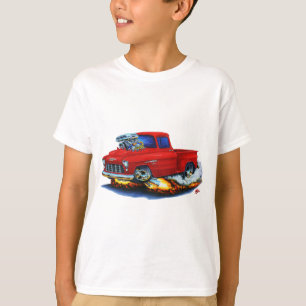 Camiseta Caminhão 1955 do vermelho do recolhimento de Chevy