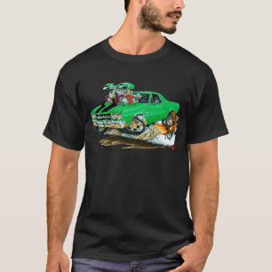 Camiseta Caminhão 1970 Verde-Preto do EL Camino