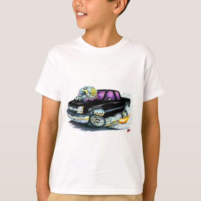 Camiseta Caminhão 2003-06 preto de Silverado (Frente)