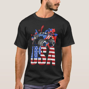 Camiseta Caminhão 4 de julho EUA Patrio