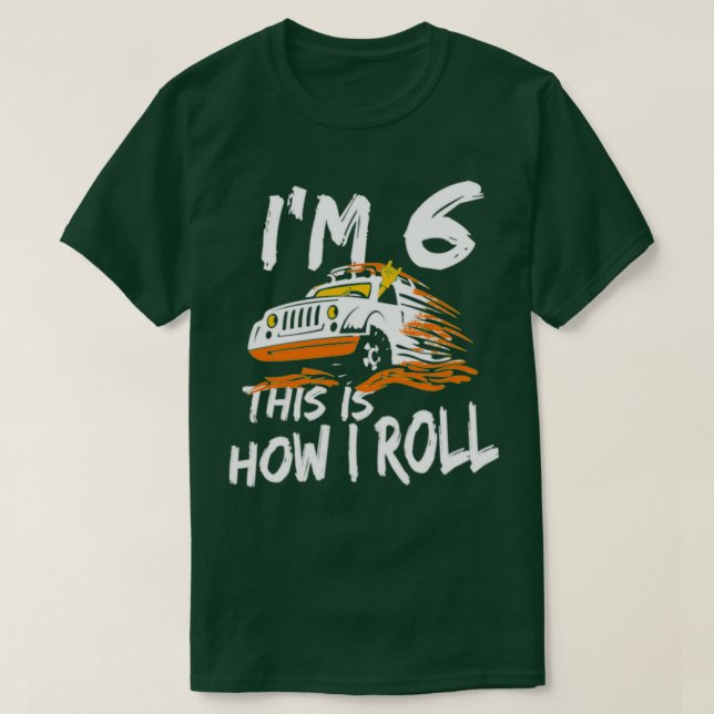 Camiseta Caminhão 4 x 4 Im 6 é assim que eu faço (Frente do Design)
