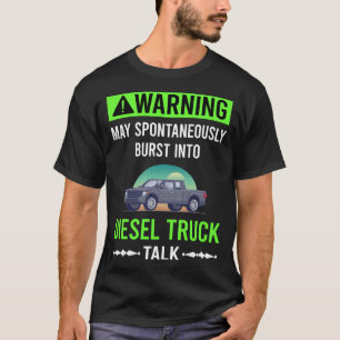 Camiseta Caminhão a Diesel Alerta Verde Caminhão