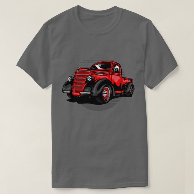 Camiseta Caminhão Antigo Clássico (Frente do Design)
