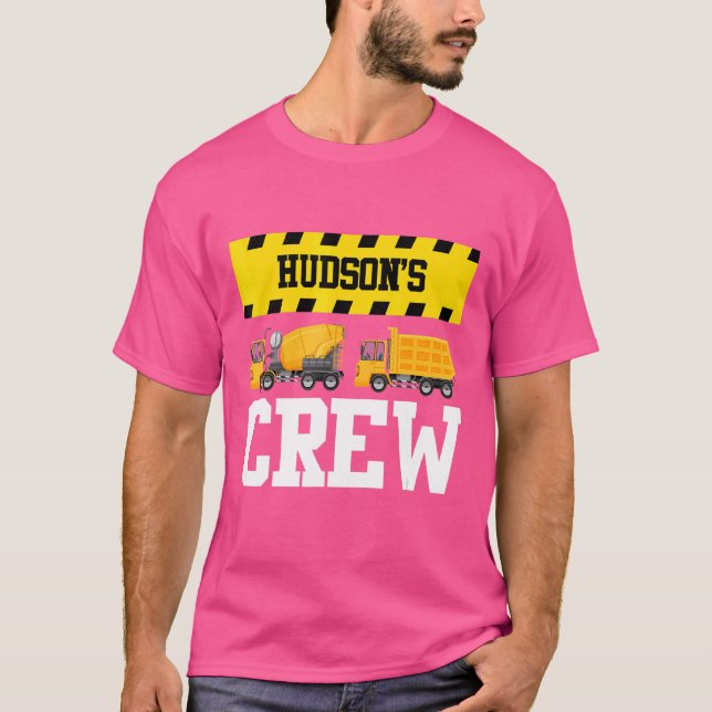 Camiseta Caminhão Basculante Personalizado Hudson Construct (Frente)