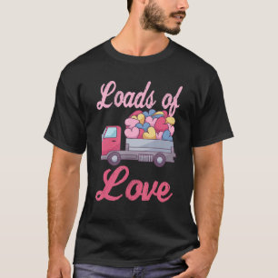 Camiseta Caminhão Cheio De Corações E Amor