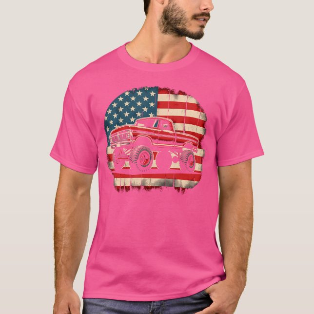Camiseta Caminhão Clássico Dentside Dentside Levantado High (Frente)