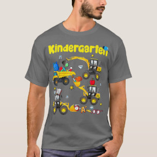 Camiseta Caminhão Construção Jardim De Infância Primeiro Di
