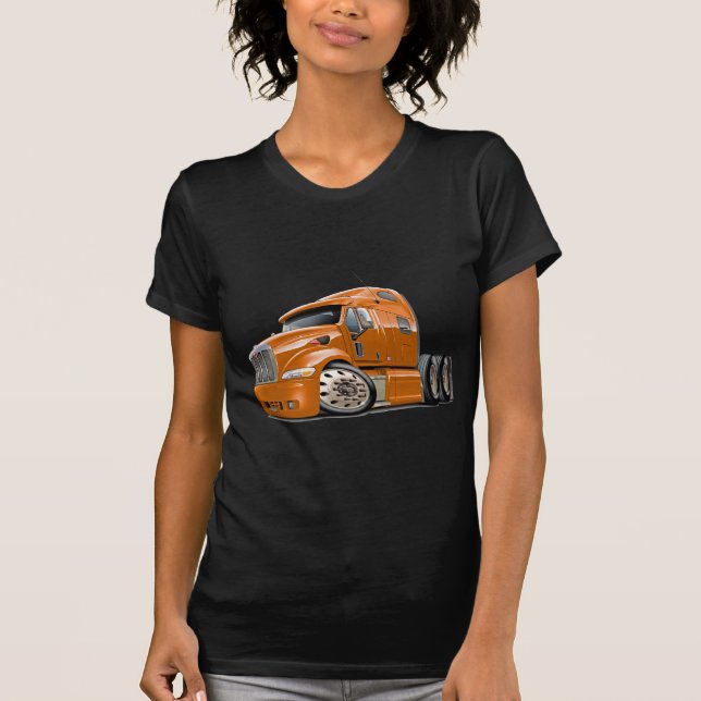 Camiseta Caminhão da laranja de Peterbilt (Frente)